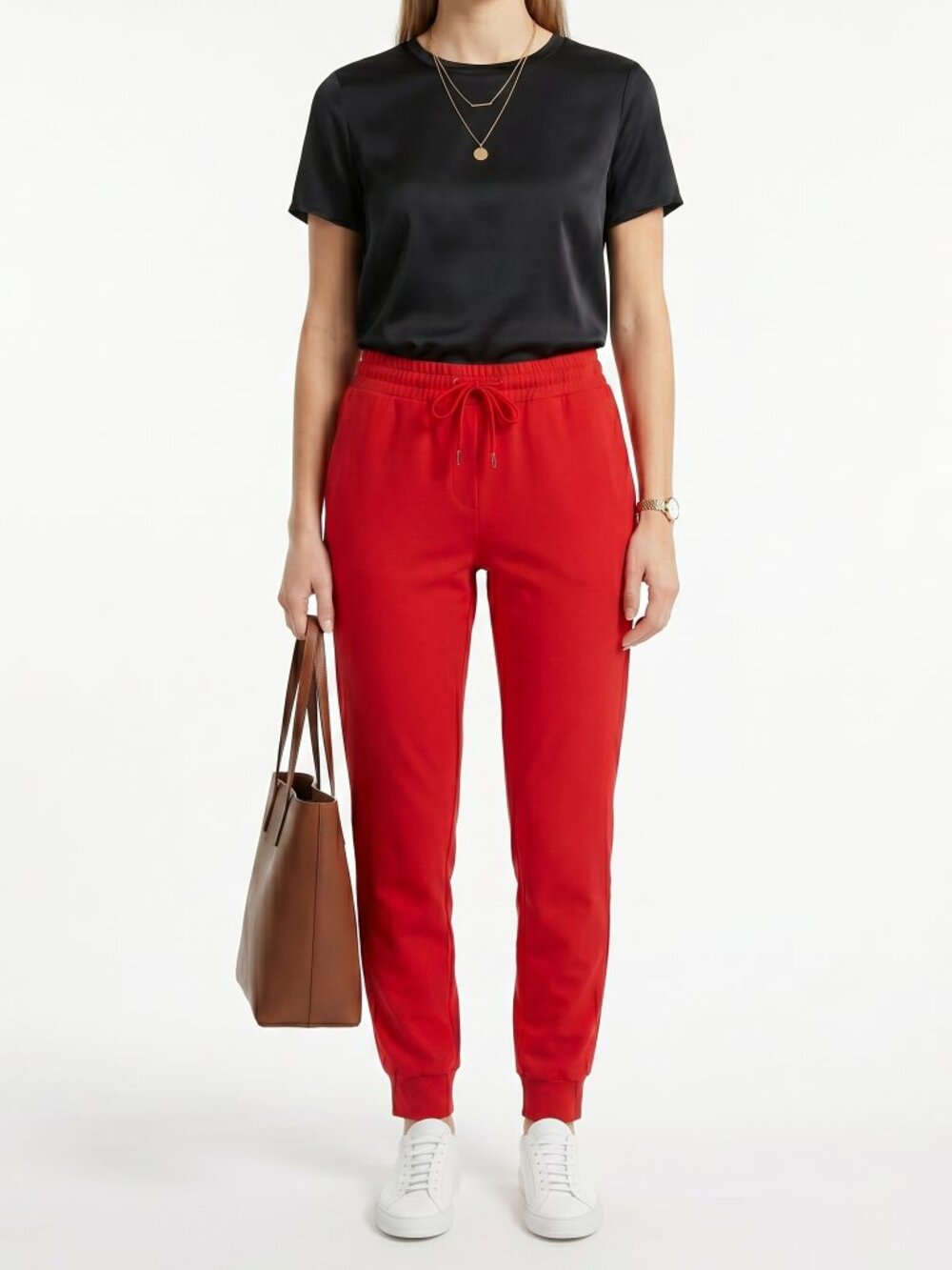 *Revamped Red Drawstring Jogger Pant